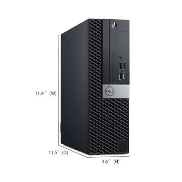 Dell OptiPlex 7050 SFF Desktop PC with 24" FHD Monitor