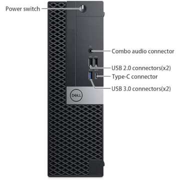 Dell OptiPlex 7050 SFF Desktop PC with 24" FHD Monitor