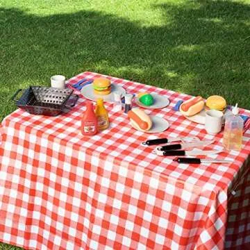 27 PCS Kids BBQ Grill Playset Backyard Barbecue Play Grill Toy Set for Toddlers, Play Food Sets for Kids Kitchen