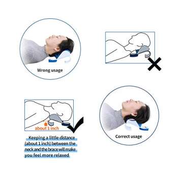 REARAND® Neck and Shoulder Relaxer, Neck Stretcher for Pain Relief Ergonomic Chiropractic Pillow Cervical Traction Device for Hump Spine Alignment,TMJ Muscle Relax Cervical Support