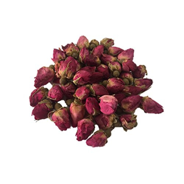 HerbsGreen Premium Dried Red Rose Buds for Tea and Skincare