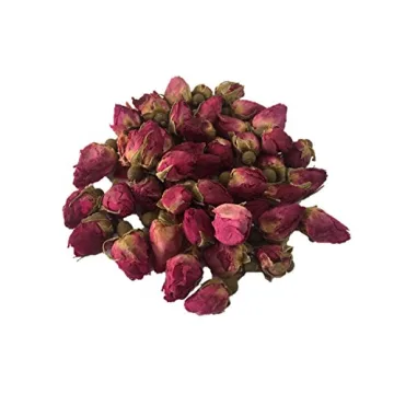 HerbsGreen Premium Dried Red Rose Buds for Tea and Skincare