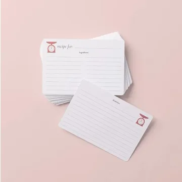 Elegant Recipe Tin in Grey | Includes 25 Recipe Cards | Gift Idea