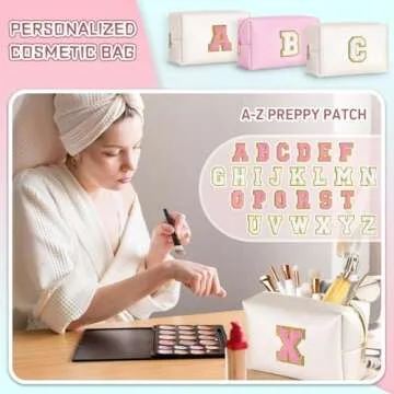 TOPEAST Personalized Makeup Bag - Chic Travel Essential