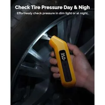 Digital Tire Pressure Gauge 200 PSI by HYVOHEX - Accurate & Easy to Use