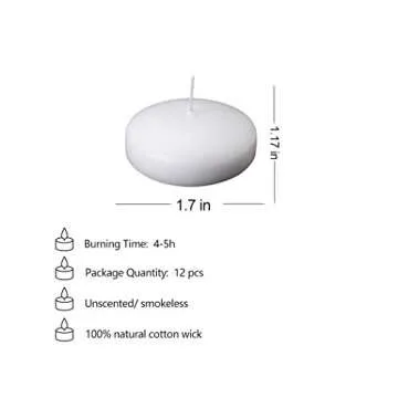 Enchanting 12Pcs Floating Candles for Weddings and Celebrations