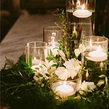 Exquisite 12Pcs Floating Candles for Perfect Centerpieces
