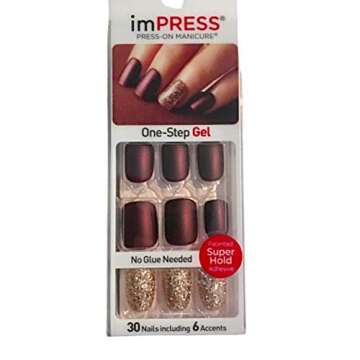 Kiss ImPress Short Matte Gel Press-On Nails 76009 Free Ur Mind