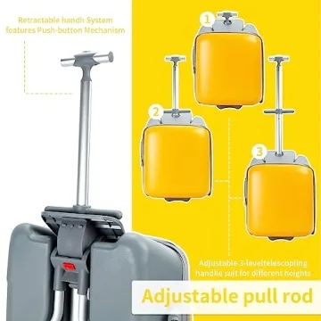 LemoHome Expandable Luggage with Child Seat Design