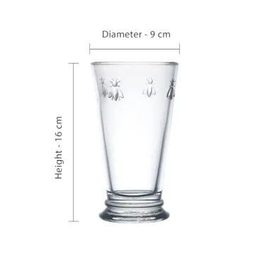 La Rochere Bee Drinking Glasses Set of 6 Elegant & Durable