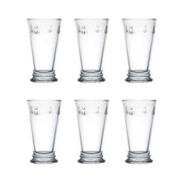 La Rochere Bee Drinking Glasses Set of 6 Elegant & Durable