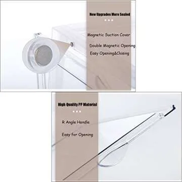 AOTENG STAR Stackable Clear Shoes Boxes - Durable & Versatile