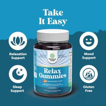 Pure Calm and Relaxing Magnesium Supplement - Magnesium for Stress Support & Anxiety Ease for Adults - High Absorption Mg Citrate Gummies with L Theanine & Ashwagandha for Muscle Cramps - 90 Count