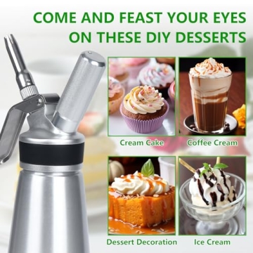 NATUREKIT Whipped Cream Dispenser for Desserts & Dips