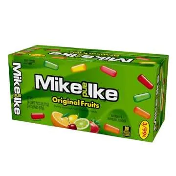 Mike and Ike Original Fruits Candy, 0.78 Ounce Box (Pack of 24-18.72 Ounce Total), Chewy Candy, Vending Machine Candy