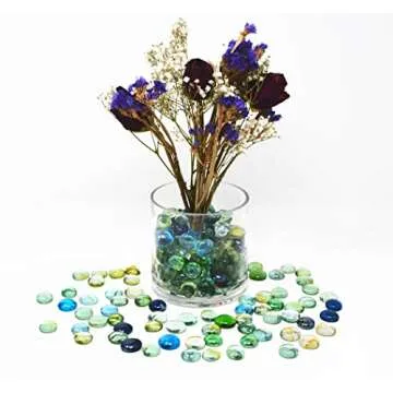 TSY TOOL 3 Lb Mixed Color Glass Gems - Decorative Pebbles