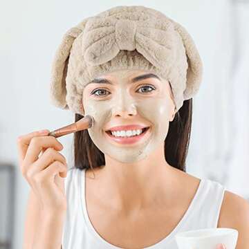 AEVBSOY Microfiber Hair Drying Caps for Easy Drying