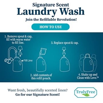 Truly Free Laundry Detergent for Sensitive Skin - Eco-Friendly & Gentle