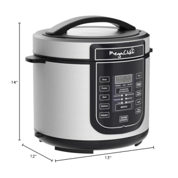 MegaChef Digital Pressure Cooker - Fast, Easy Meals