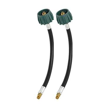 Flame King (KT12ACR6a) 2-Stage Auto Changeover LP Propane Gas Regulator With Two 12 Inch Pigtails For RVs, Vans, Trailers