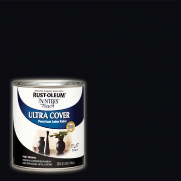 Rust-Oleum Painter's Touch Latex Paint | Versatile Flat Black Finish