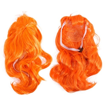 POPETPOP Pet Wig Dog Cat Hair Costumes Long Hair Wig Halloween Cosplay Party Accessories for Dogs Ca...