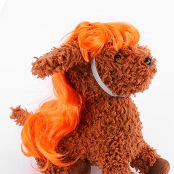 Vibrant Orange Pet Wig for Dogs and Cats - Ideal Costume Accessory