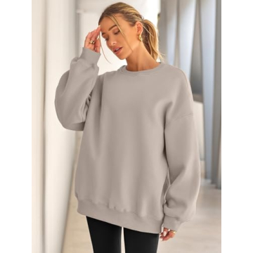 EFAN Womens Sweatshirts Hoodies Oversized Sweaters Crewneck Fleece Tops for Fall 2025 Plus Size Mate...