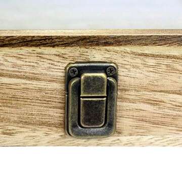 Ikee Design Wooden Eyewear Glass Display Case Tray 12 Compartments Sunglasses Organizers and Storage Box with Lid Wooden Box for Essential Eye-wear Display Glasses Case,19 3/8" W x 10" D x 3 3/8" H