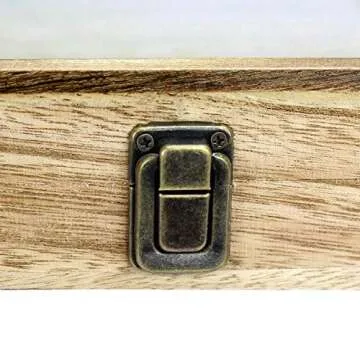 Ikee Design Wooden Eyewear Glass Display Case Tray 12 Compartments Sunglasses Organizers and Storage Box with Lid Wooden Box for Essential Eye-wear Display Glasses Case,19 3/8" W x 10" D x 3 3/8" H