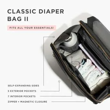 Freshly Picked Classic II Diaper Bag Stylish & Functional