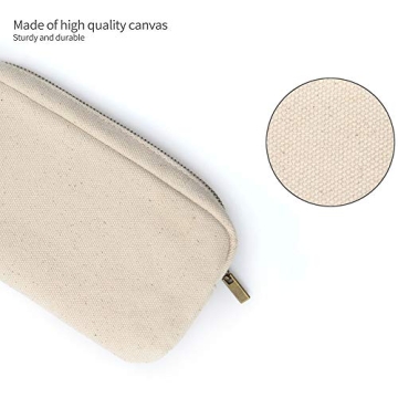 Dobmit Pencil Case with Big Capacity Canvas Pouch