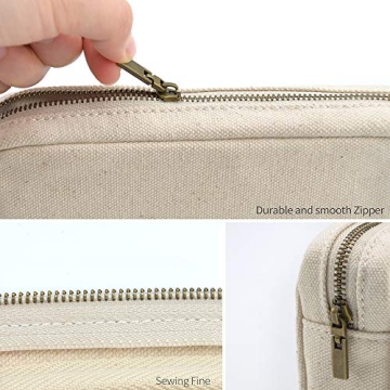 Dobmit Pencil Case with Big Capacity Canvas Pouch
