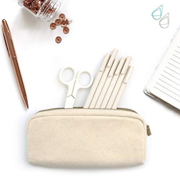Dobmit Pencil Case with Big Capacity Canvas Pouch