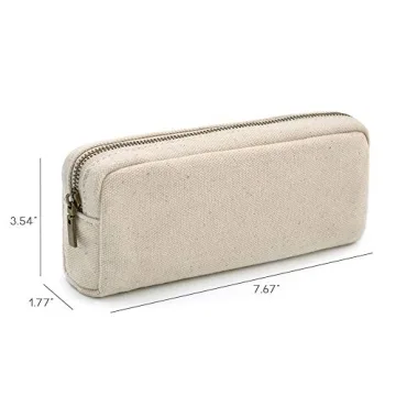 Dobmit Pencil Case with Big Capacity Canvas Pouch
