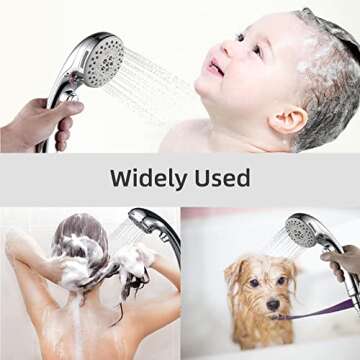 HOMELODY High Pressure Handheld Shower Head with ON/OFF Switch