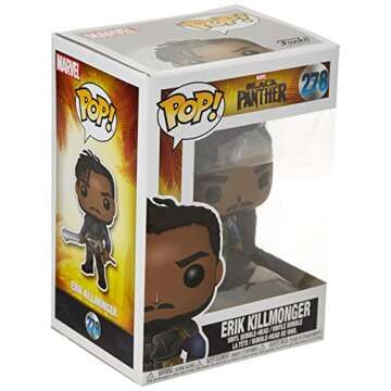 Funko Pop! Marvel: Black Panther Movie-Erik Killmonger (Styles May Vary) Collectible Figure