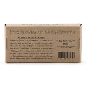 Durable Otter Wax Fabric Bar for Waterproofing Clothing