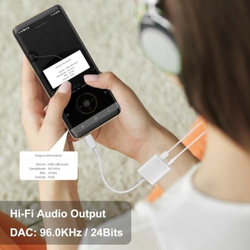 SZHAIYIJIN 2 in 1 USB C to 3.5mm Headphone Adapter