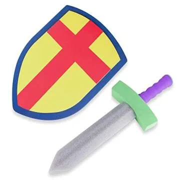 Foam Toy Sword & Shield Set for Kids' Play Adventures