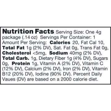 Ocean's Halo Sea Salt Seaweed Snacks, 4 Pack, Organic