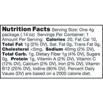 Ocean's Halo Sea Salt Seaweed Snacks, 4 Pack, Organic