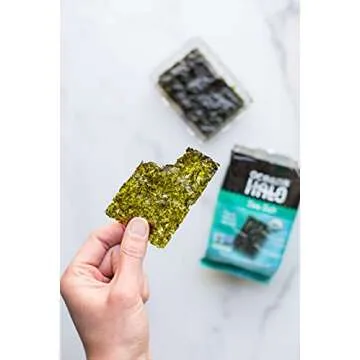 Ocean's Halo Sea Salt Seaweed Snacks, 4 Pack, Organic