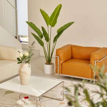 LB2 Rustic Large Ceramic Vase, 13.4" Tall Zen Style vase, Terra Cotta Pitcher Vase, Distressed Farmhouse Decor, Pottery Decorative Flower Vase for Home Decor