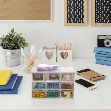 Hacaroa Mini Drawer Organizer for Crafts and More