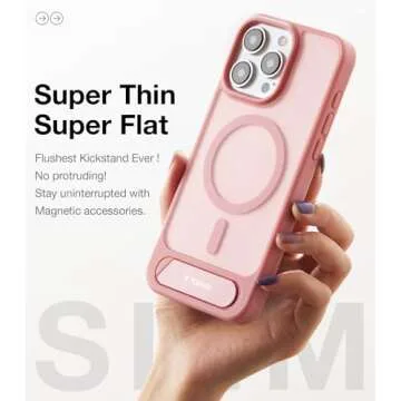 TORRAS Magnetic Stand Case for iPhone 15 Pro Max