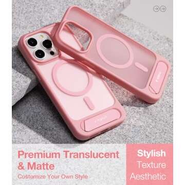 TORRAS Magnetic Stand Case for iPhone 15 Pro Max