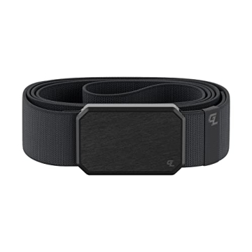Groove Life Men's Groove Belt in Gun Metal/Stone - Durable Stretch Nylon & Magnetic Buckle