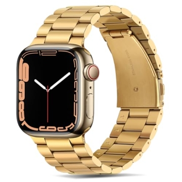 Tasikar Premium Stainless Steel Watch Band for Apple Watch 49mm 46mm 45mm 44mm 42mm