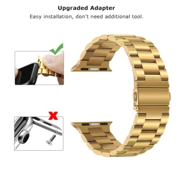 Tasikar Stainless Steel Band for Apple Watch - Elegant & Durable